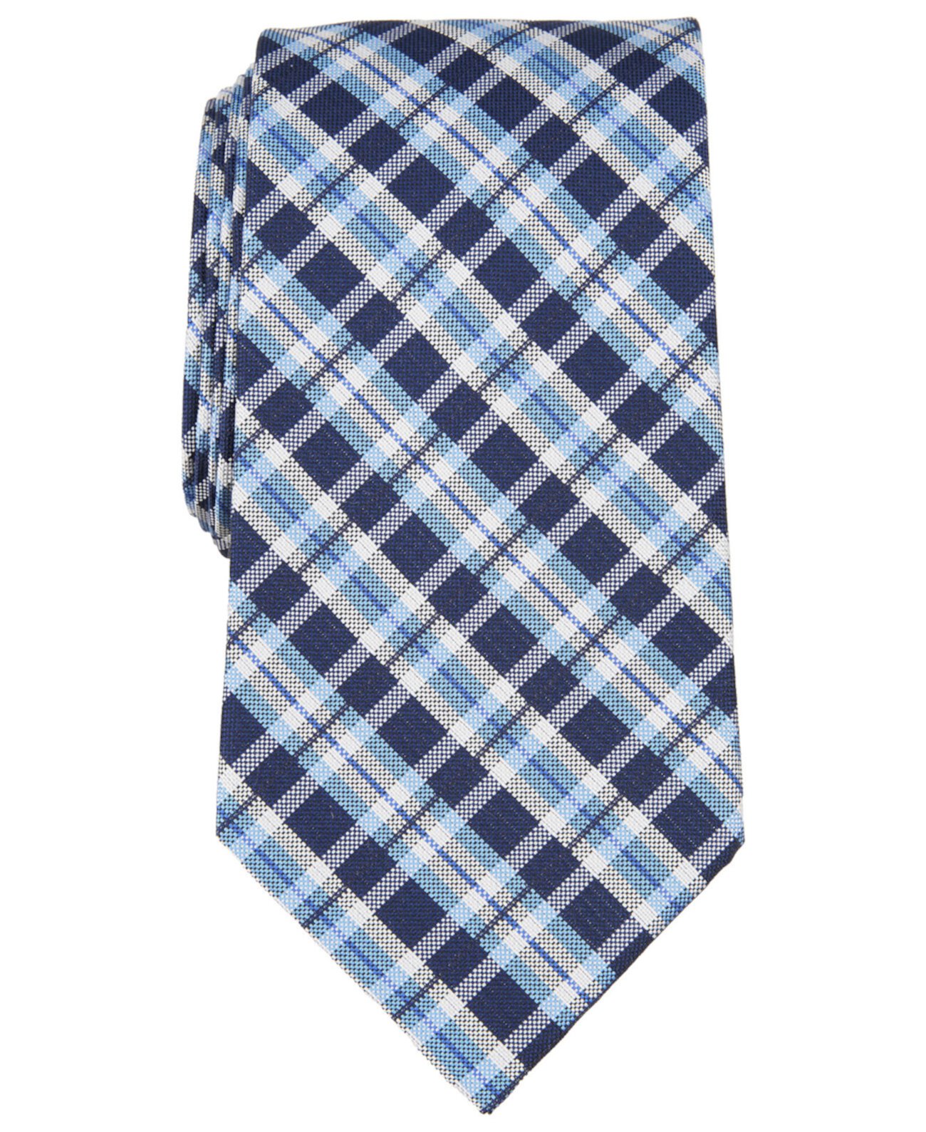 Мужской шелковый галстук в клетку Lane Brooks Brothers
