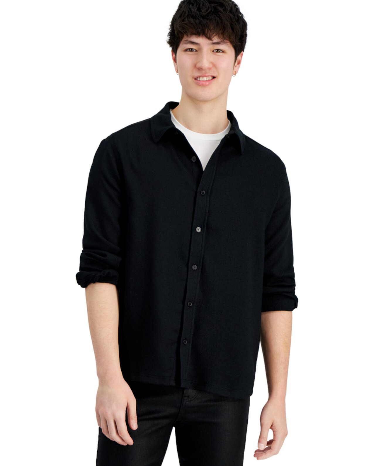 Мужская фланелевая рубашка обычного кроя на пуговицах, созданная для Macy's And Now This