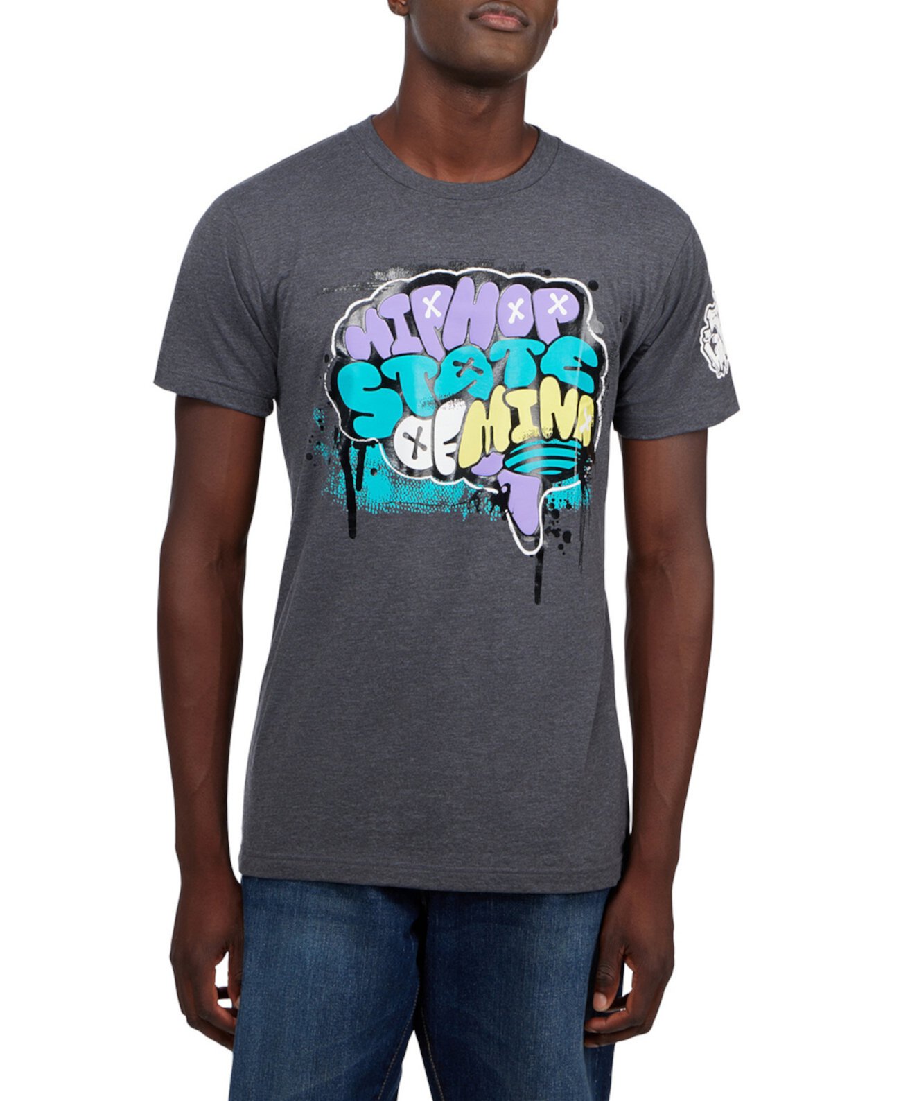 Мужская футболка с рисунком State of Mind в честь 50-летнего юбилея хип-хопа Thread Collective