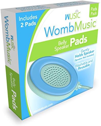 Сменные подушечки Womb Music — [только подушечки] — набор из 2 мягких силиконовых гелевых подушечек для наушников Wusic для беременных — моющиеся, многоразовые, гипоаллергенные, надежно удерживаются на месте Wusic