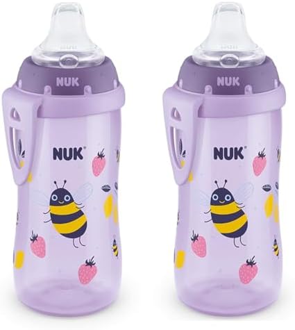 NUK Active Cup, 10 унций, 1 упаковка (2 шт., божья коровка) NUK
