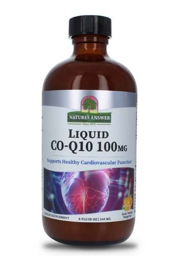 Liquid (Жидкость) CO-Q10 -- 100 mg - 8 fl oz (Жидкие унции) Nature's Answer