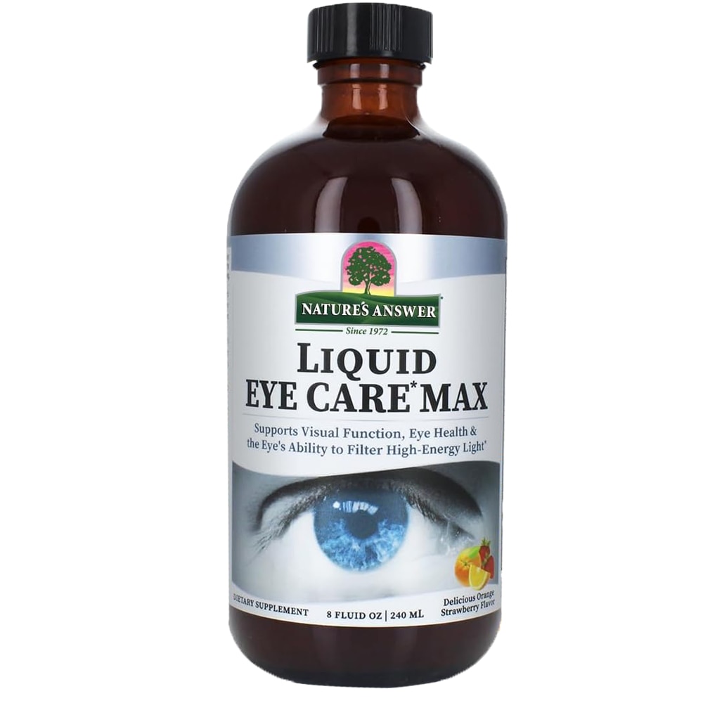 Liquid (Жидкость) Eye Care Max Orange Strawberry -- 8 fl oz (Жидкие унции) Nature's Answer