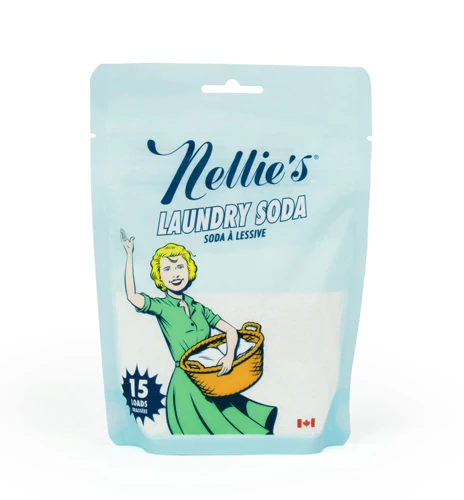 Laundry Soda Septic Safe Powder Detergent Pouch Unscented -- 15 Loads Nellie's