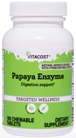 Papaya Enzyme -- 180 Chewable Tablets (Жевательные таблетки) Vitacost