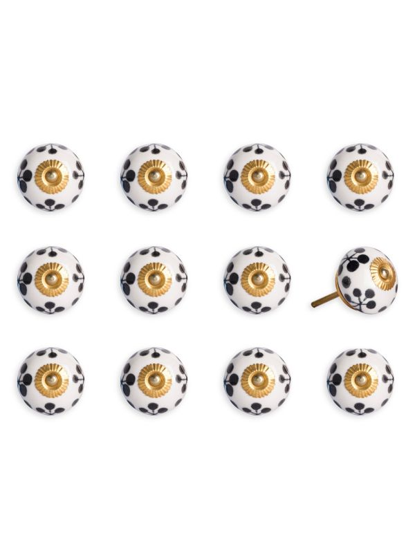 ​12-Piece Ceramic Cabinet & Door Knob Set KNOB IT