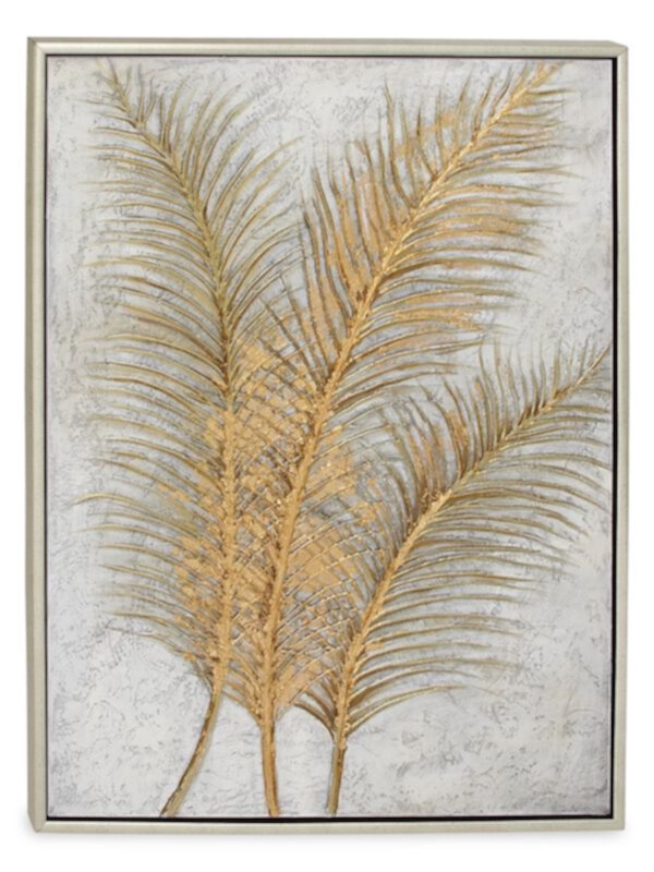 Картина на холсте с золотой пальмой Primrose Valley