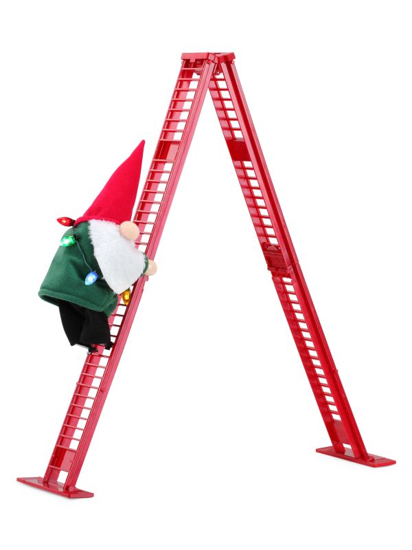 Gnome Tabletop Climber Ornament Mr. Christmas