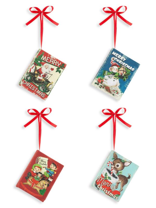 Mini 4-Piece Christmas Songbook Ornament Set Mr. Christmas