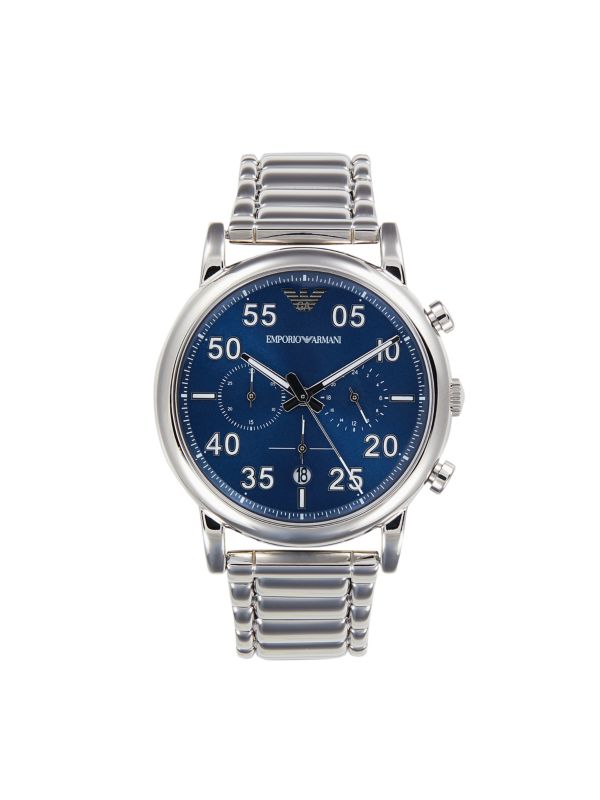 Часы-браслет с хронографом из нержавеющей стали Emporio Armani