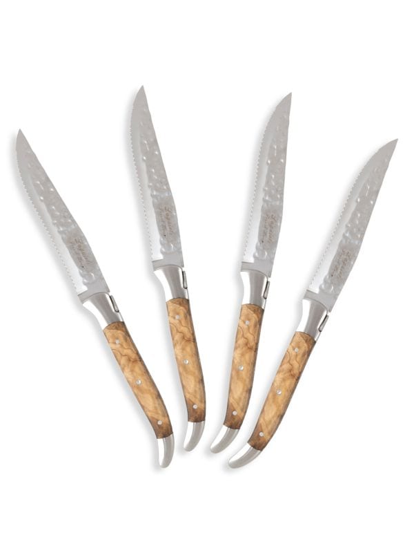 Ножи для стейка с ручкой из оливкового дерева, 4 предмета French Home