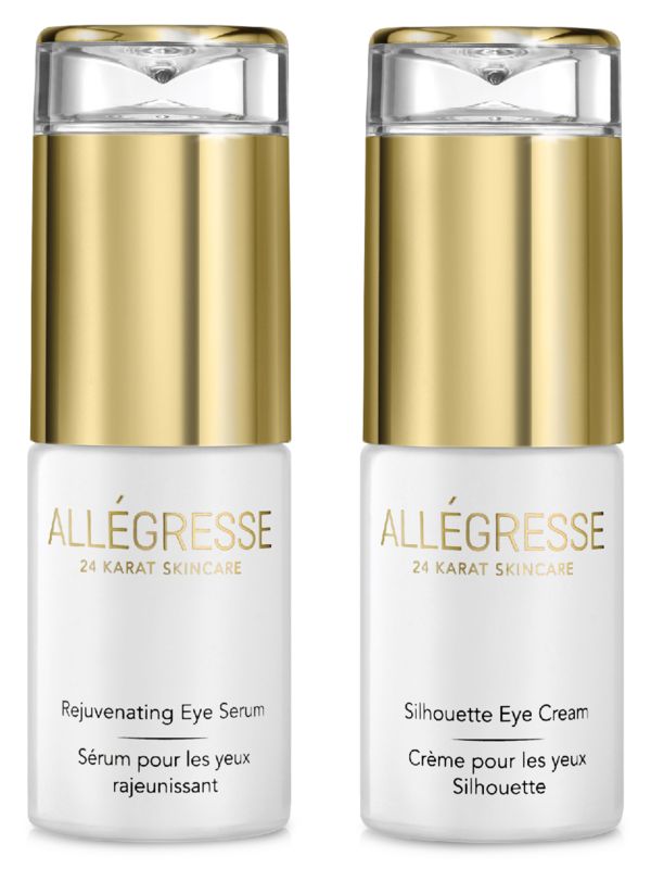 Омолаживающий набор из 2 предметов для глаз Allegresse 24K Skin Care