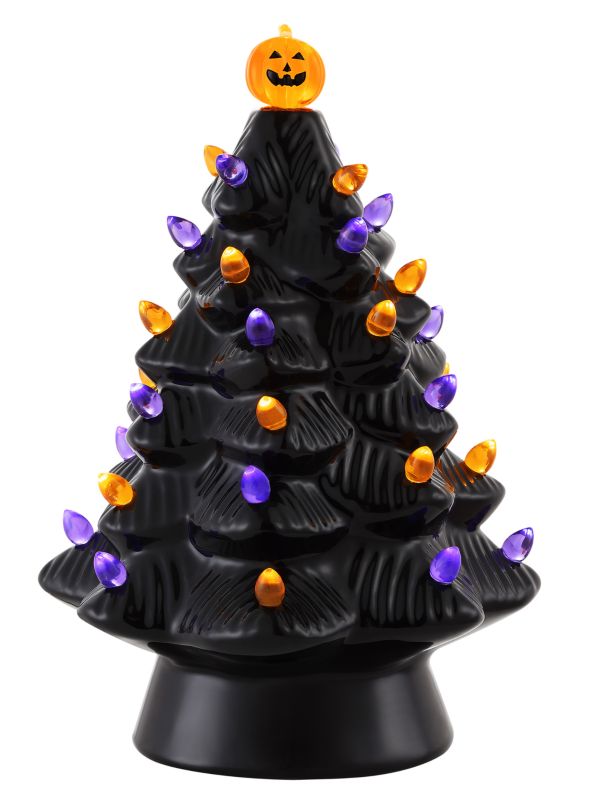 12" Ceramic Halloween Tree Mr. Halloween