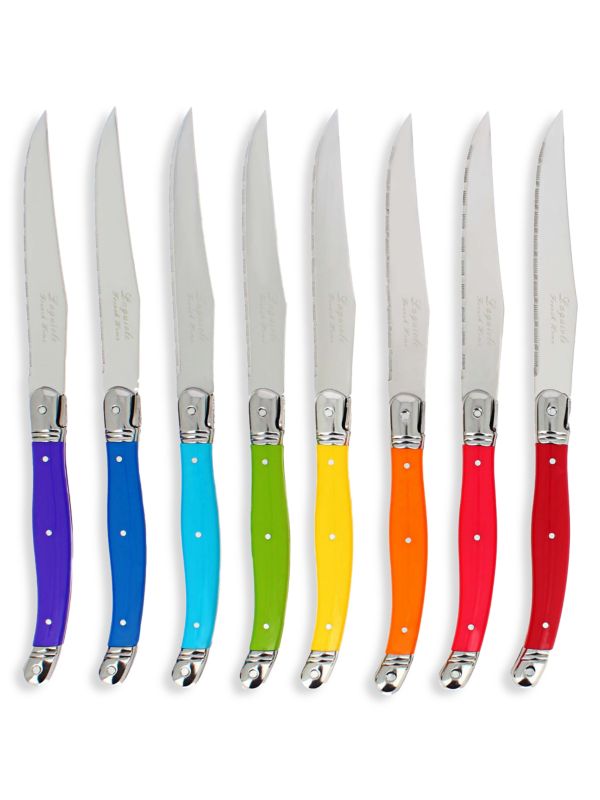 Набор ножей для стейка Laguiole радужного цвета, 8 предметов French Home