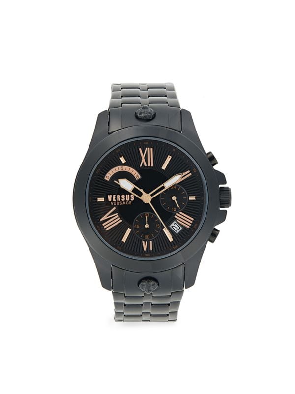 Часы-браслет с хронографом из нержавеющей стали 44 мм Versus Versace