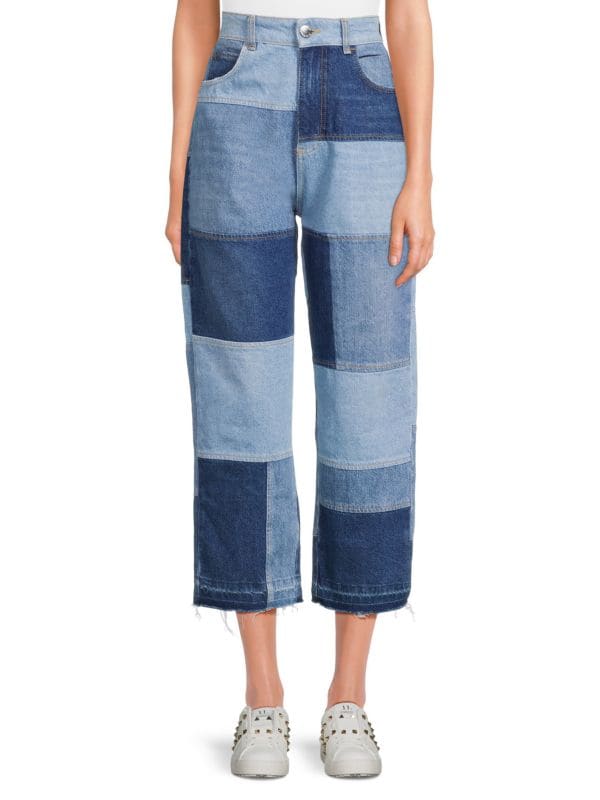 Прямые джинсы Oxnard в стиле пэчворк PINKO