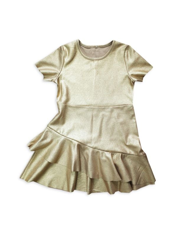 Платье цвета металлик Marisa для маленьких девочек и девочек Joe-Ella