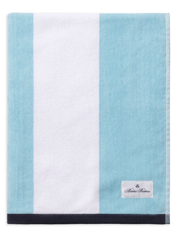 Полосатое пляжное полотенце из турецкого хлопка Brooks Brothers