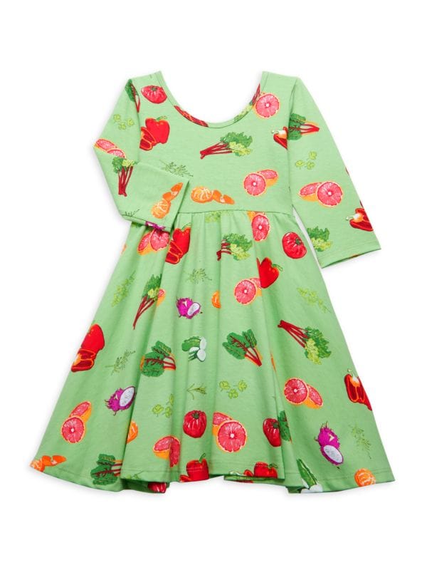 Little Girl’s & Girl’s Greens Market Fit and Flare Dress Worthy Threads