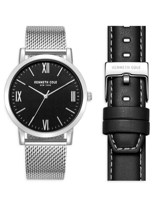 Механические часы Kenneth Cole Classic 42MM из нержавеющей стали и кожи Kenneth Cole