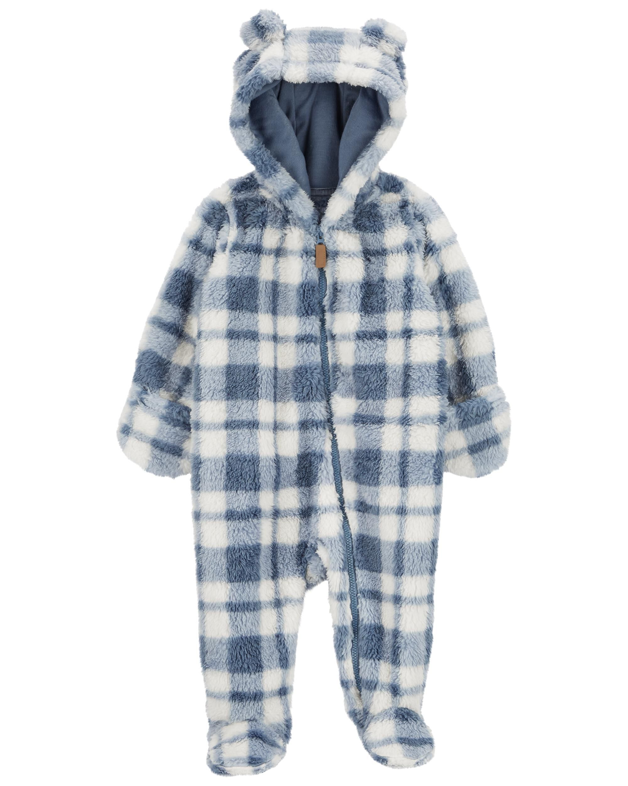 Baby Plaid Sherpa Jumpsuit Carter's