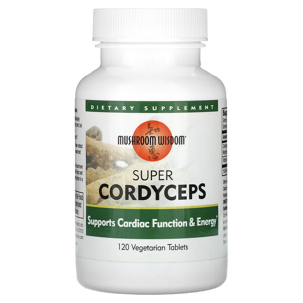 Super Cordyceps - 120 вегетарианских таблеток - Mushroom Wisdom Mushroom Wisdom