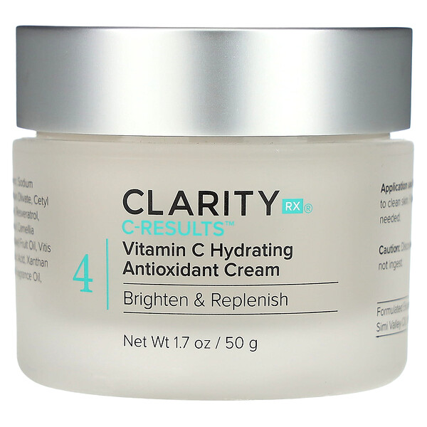 C-Results, Увлажняющий антиоксидантный крем с витамином С, 1,7 унции (50 г) ClarityRx