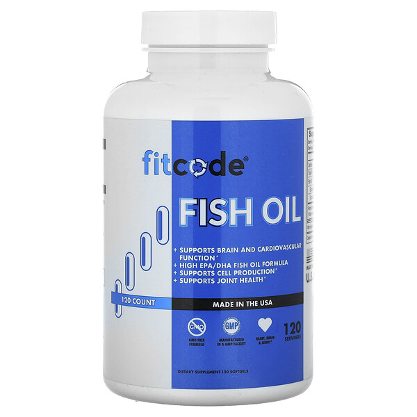 Рыбий жир, 120 мягких таблеток FITCODE