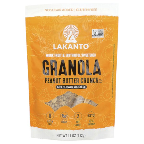 Granola, Peanut Butter Crunch , 11 oz (312 g) Lakanto