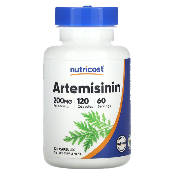 Артемизинин, 200 мг, 120 капсул (100 мг в капсуле) Nutricost