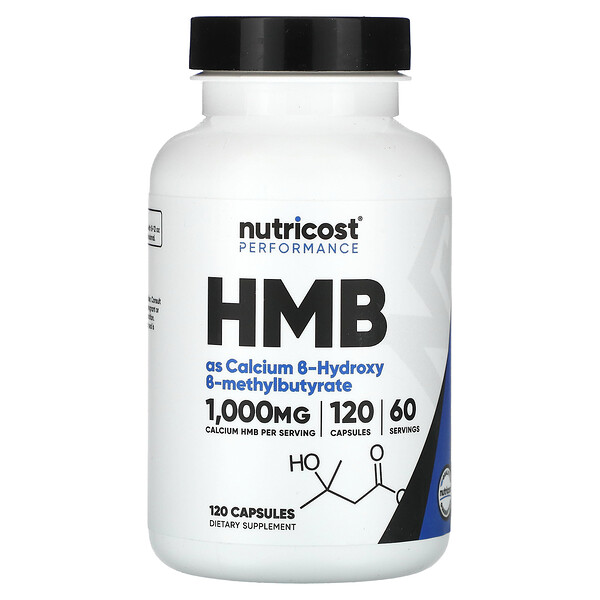 Performance, HMB, 120 капсул Nutricost