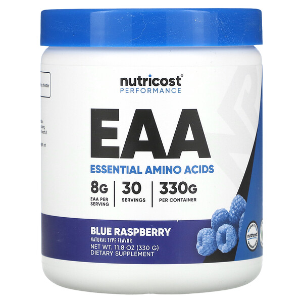 Performance, EAA, голубая малина, 11,8 унции (330 г) Nutricost