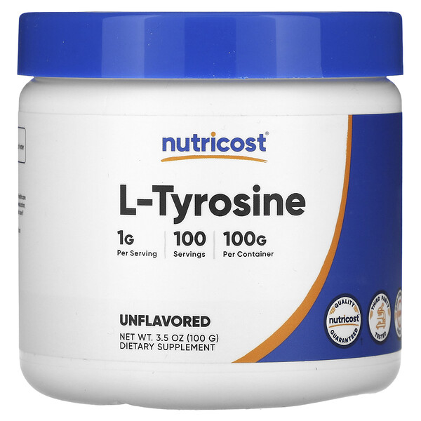 L-тирозин, без вкуса, 3,5 унции (100 г) Nutricost
