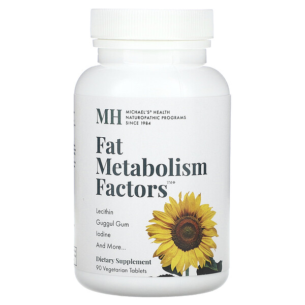 Факторы метаболизма жиров, 90 вегетарианских таблеток Michael's Naturopathic