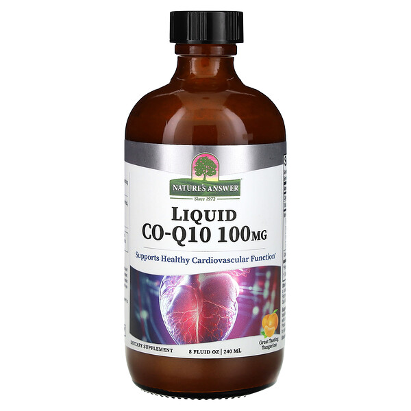 Жидкий Коэнзим Q10, Мандарин - 100 мг - 240 мл - Nature's Answer Nature's Answer