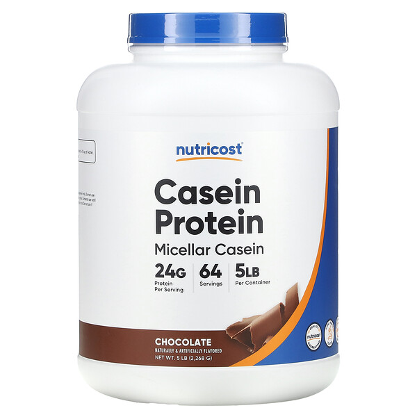 Казеиновый протеин, шоколад, 5 фунтов (2268 г) Nutricost