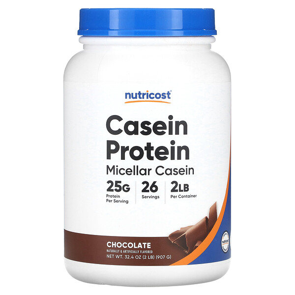 Казеиновый протеин, шоколад, 2 фунта (907 г) Nutricost
