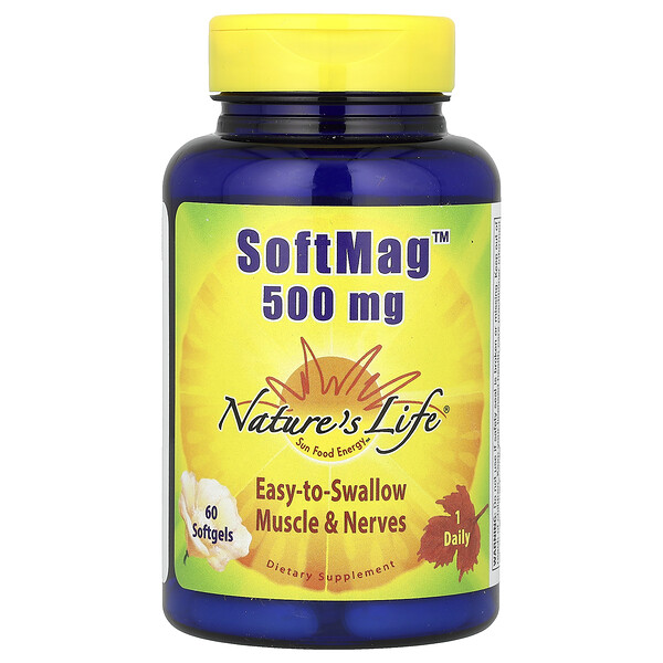 SoftMag - 500 мг - 60 капсул - Nature's Life Nature's Life