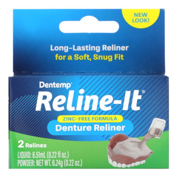 Reline-It, Релайнер для зубных протезов, 2 релайнера Dentemp