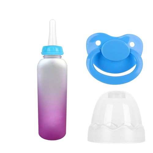 Бутылочка для взрослых с набором сосок большого размера, 17 унций (фиолетовый) LOPSUM