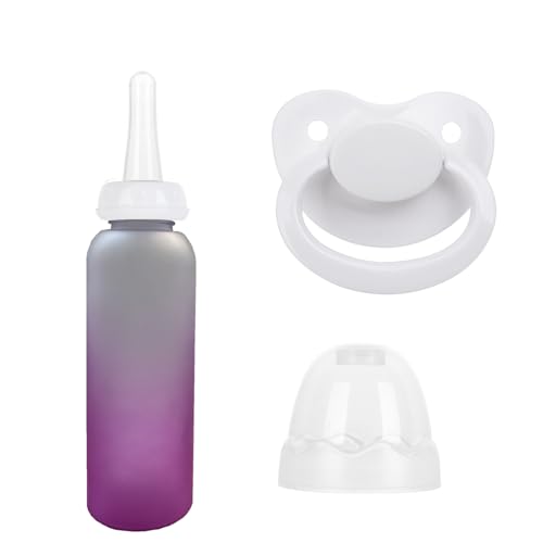 Бутылочка для взрослых с набором сосок большого размера, 17 унций (фиолетовый) LOPSUM