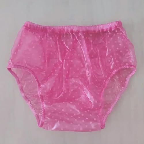PVC Dot Surface Adult Incontinence Pants,Plastic Diapers,Adult Cloth Diapers Covers, Waterproof and Reusable Elderly Diapers, Soft Surface, Suitable for Adult Men and Women ZAKEKE