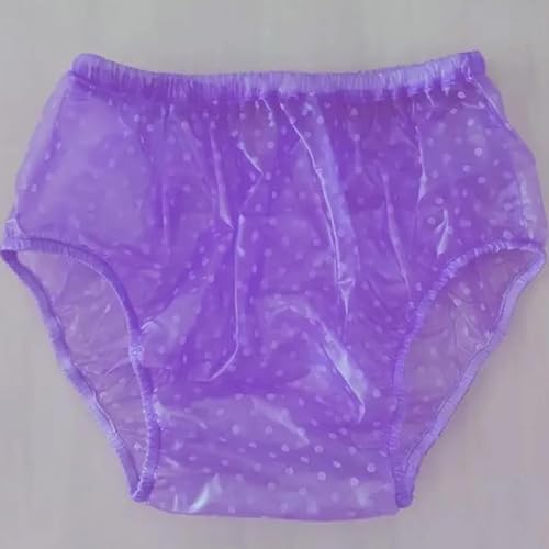 PVC Dot Surface Adult Incontinence Pants,Plastic Diapers,Adult Cloth Diapers Covers, Waterproof and Reusable Elderly Diapers, Soft Surface, Suitable for Adult Men and Women ZAKEKE