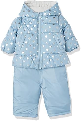 Зимняя куртка Simple Joys by Carter's Baby из водонепроницаемого зимнего комбинезона с капюшоном, синяя, 4T Carter's