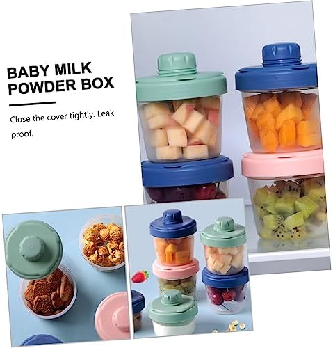 KOMBUIDA 1 шт., коробка для сухого молока, резервуар для хранения, дозатор для дорожной смеси, контейнеры для закусок, детская смесь, детское питание, контейнер для детских закусок, коробки для хранения с крышкой, печенье, макияж для детей KOMBIUDA