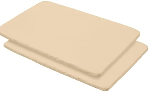 Универсальная простыня и водонепроницаемый чехол BreathableBaby для матраса Play Yard размером 39 x 27 дюймов/99 x 69 см, белый (2 шт.) BreathableBaby