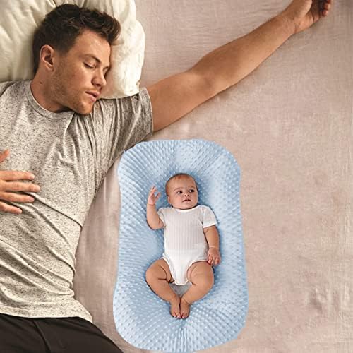 Loevin Baby Nest Cover Детский чехол для шезлонга Мягкий чехол из органического хлопка для сна для ребенка, Мягкий чехол для шезлонга для новорожденных для мальчиков и девочек - Розовый Loevin