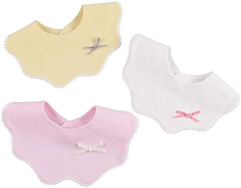 JANGANNSA, 3 шт., детские нагрудники с белыми цветами, одежда для младенцев от отрыжки, полотенце для маленьких девочек, хлопковые нагрудники для маленьких девочек JANGANNSA
