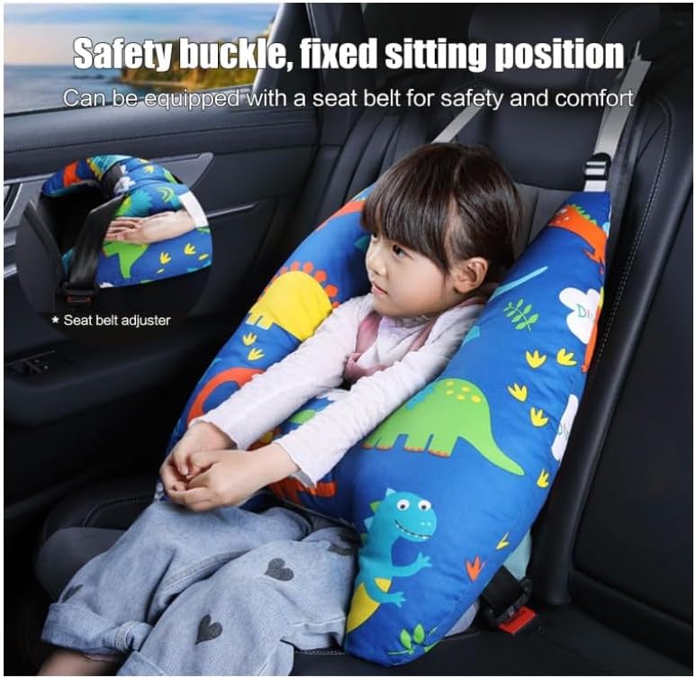 lunhaifi H-Shape - Kid Car Sleeping Head Support Car Headrest Pillow, Travel Pillows for Car Seat, Best Toddler Neck Pillow for Car Seat, Infant Head Support for Car Seat Lunhaifi