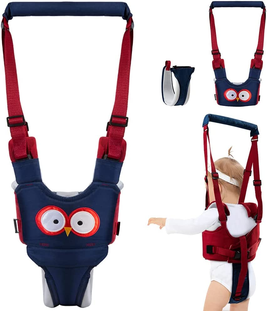 KLERICER Baby Walking Helper, Adjustable Baby Walking Assistant Toddler and Walking Learning Helper Infant Walking Belt, Detachable Toddler Walking Harness for 6-36 Months Baby Infant Toddler Kids (A) KLERICER